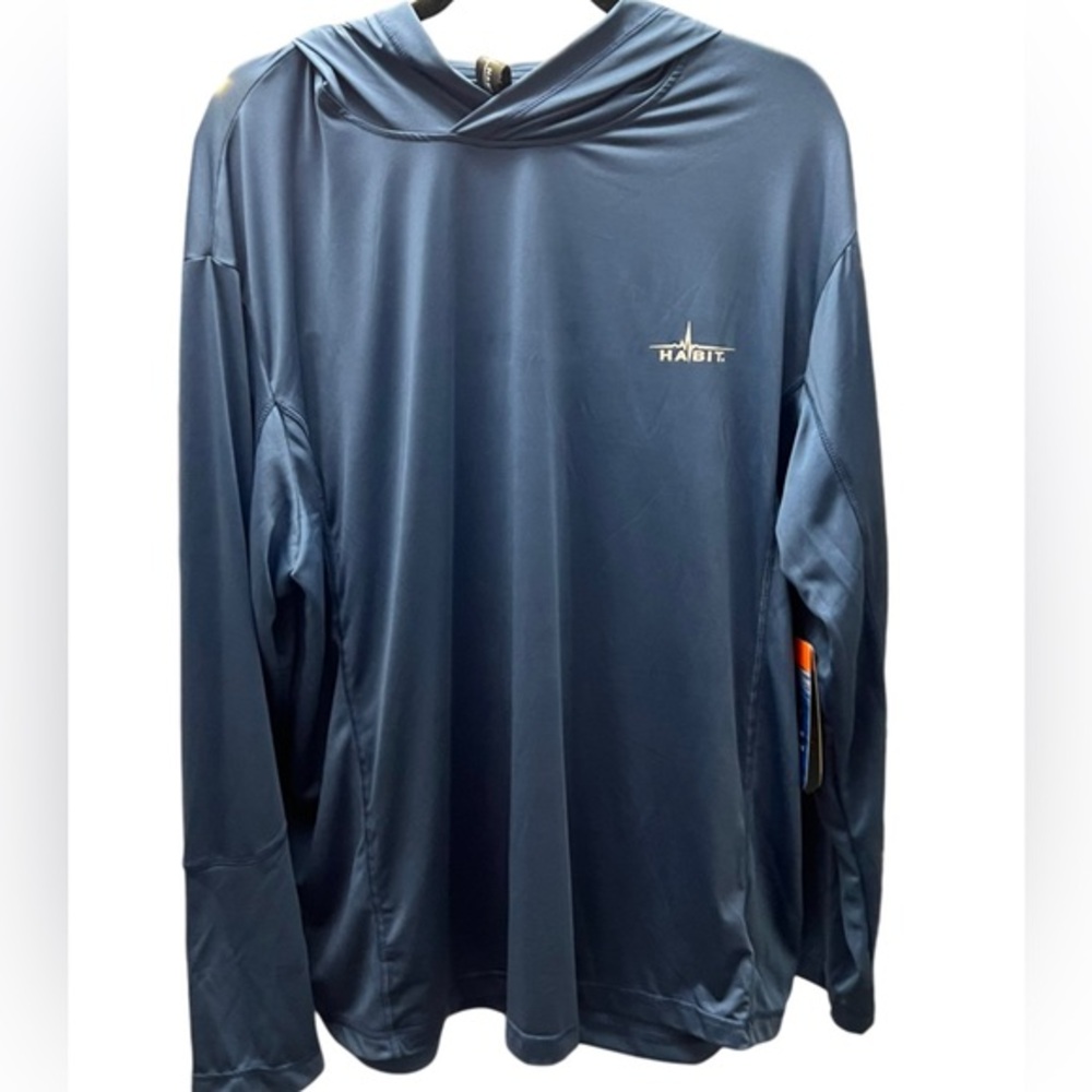 Habit WavesCollections Long Sleeve Hooded Pull Over Lightweight Jacket Size 2XL